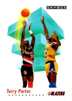 #240 Terry Porter - Portland Trail Blazers - 1991-92 SkyBox Basketball