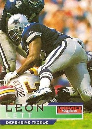 #40 Leon Lett - Dallas Cowboys - 1995 SkyBox Impact Football
