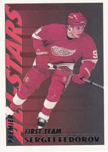 #40 Sergei Fedorov - Detroit Red Wings - 1994-95 O-Pee-Chee Premier Hockey