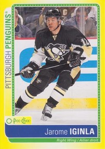 #S-JI Jarome Iginla - Pittsburgh Penguins - 2013-14 O-Pee-Chee Hockey - Stickers