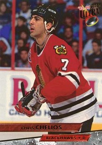 #40 Chris Chelios - Chicago Blackhawks - 1993-94 Ultra Hockey
