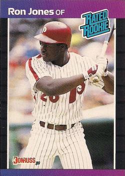 #40 Ron Jones - Philadelphia Phillies - 1989 Donruss Baseball