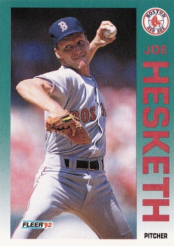 #40 Joe Hesketh - Boston Red Sox - 1992 Fleer Baseball