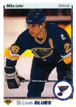 #40 Mike Lalor - St. Louis Blues - 1990-91 Upper Deck Hockey
