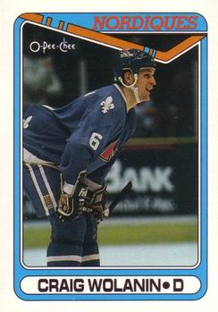 #40 Craig Wolanin - Quebec Nordiques - 1990-91 O-Pee-Chee Hockey