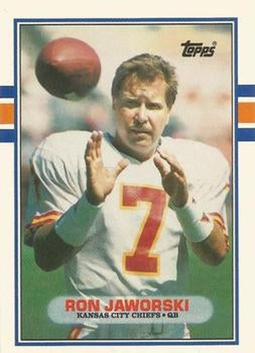 #40T Ron Jaworski - Kansas City Chiefs - 1989 Topps Traded Football