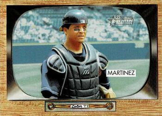 #40a Victor Martinez - Cleveland Indians - 2004 Bowman Heritage Baseball