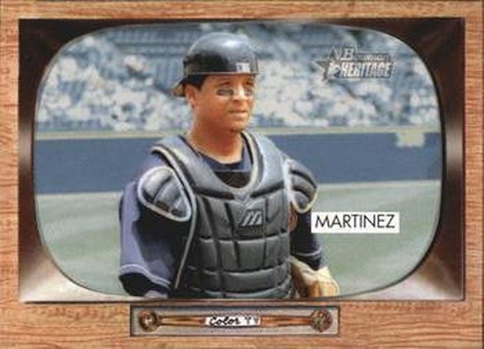 #40b Victor Martinez - Cleveland Indians - 2004 Bowman Heritage Baseball