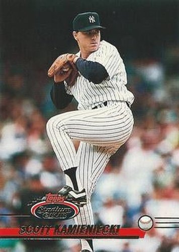 #410 Scott Kamieniecki - New York Yankees - 1993 Stadium Club Baseball