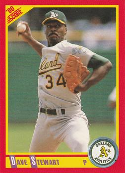 #410 Dave Stewart - Oakland Athletics - 1990 Score Baseball