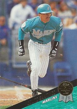 #410 Benito Santiago - Florida Marlins - 1993 Leaf Baseball