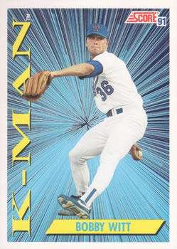 #410 Bobby Witt - Texas Rangers - 1991 Score Baseball