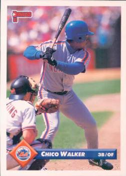 #410 Chico Walker - New York Mets - 1993 Donruss Baseball