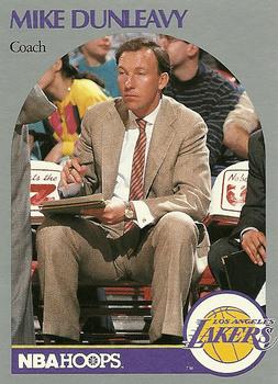 #410 Mike Dunleavy Sr. - Los Angeles Lakers - 1990-91 Hoops Basketball