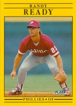 #410 Randy Ready - Philadelphia Phillies - 1991 Fleer Baseball