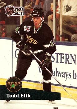 #410 Todd Elik - 1991-92 Pro Set Hockey
