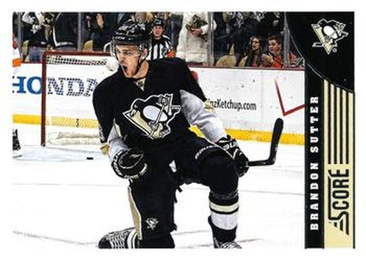 #410 Brandon Sutter - Pittsburgh Penguins - 2013-14 Score Hockey