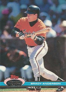 #410 Brady Anderson - Baltimore Orioles - 1991 Stadium Club Baseball