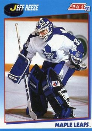 #410 Jeff Reese - Toronto Maple Leafs - 1991-92 Score Canadian Bilingual Hockey