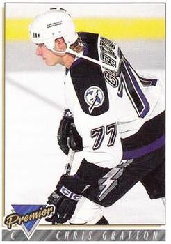 #410 Chris Gratton - Tampa Bay Lightning - 1993-94 Topps Premier Hockey