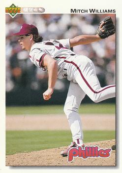 #410 Mitch Williams - Philadelphia Phillies - 1992 Upper Deck Baseball
