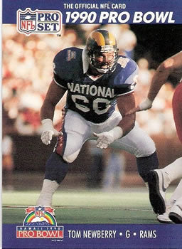 #410 Tom Newberry - Los Angeles Rams - 1990 Pro Set Football
