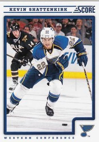 #410 Kevin Shattenkirk - St. Louis Blues - 2012-13 Score Hockey