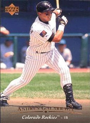 #410 Andres Galarraga - Colorado Rockies - 1995 Upper Deck Baseball
