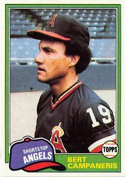 #410 Bert Campaneris - California Angels - 1981 Topps Baseball