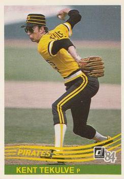 #410 Kent Tekulve - Pittsburgh Pirates - 1984 Donruss Baseball
