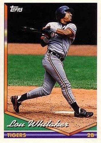 #410 Lou Whitaker - Detroit Tigers - 1994 Topps Baseball