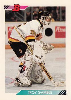 #410 Troy Gamble - Vancouver Canucks - 1992-93 Bowman Hockey