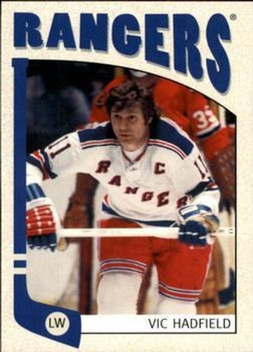 #410 Vic Hadfield - New York Rangers - 2004-05 In The Game Franchises US East Hockey