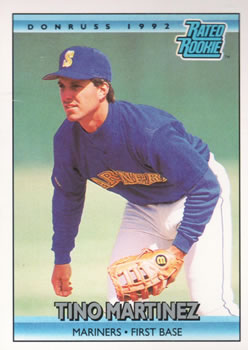 #410 Tino Martinez - Seattle Mariners - 1992 Donruss Baseball