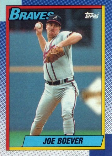 #410 Joe Boever - Atlanta Braves - 1990 Topps Baseball