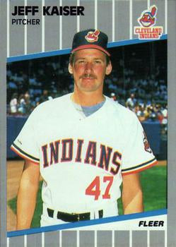 #410 Jeff Kaiser - Cleveland Indians - 1989 Fleer Baseball