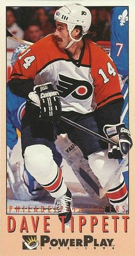 #410 Dave Tippett - Philadelphia Flyers - 1993-94 Fleer PowerPlay Hockey