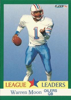 #410 Warren Moon - Houston Oilers - 1991 Fleer Football