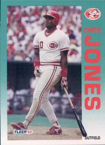 #410 Chris Jones - Cincinnati Reds - 1992 Fleer Baseball