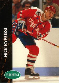 #411 Nick Kypreos - Washington Capitals - 1991-92 Parkhurst Hockey