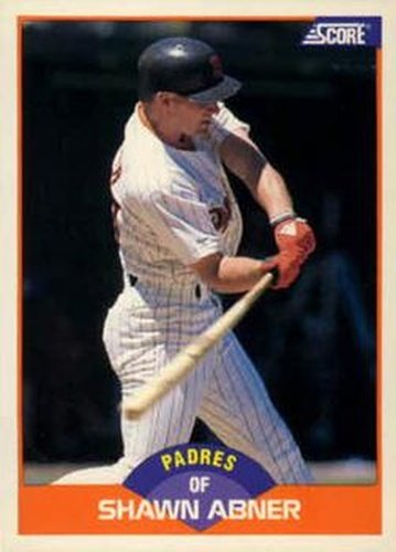 #411 Shawn Abner - San Diego Padres - 1989 Score Baseball