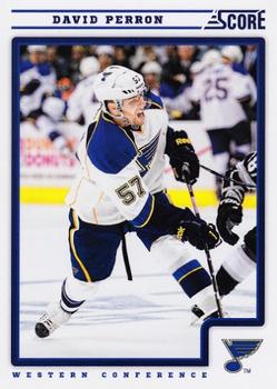 #411 David Perron - St. Louis Blues - 2012-13 Score Hockey