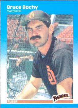 #411 Bruce Bochy - San Diego Padres - 1987 Fleer Baseball