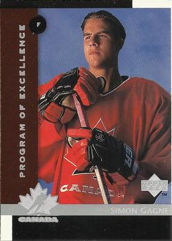 #411 Simon Gagne - Canada - 1997-98 Upper Deck Hockey