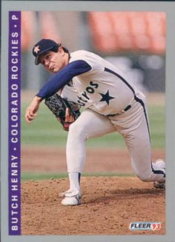 #411 Butch Henry - Colorado Rockies - 1993 Fleer Baseball