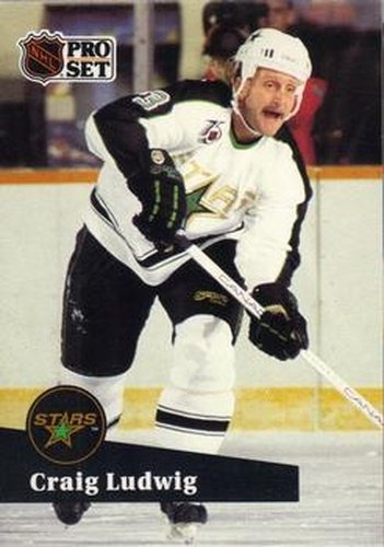 #411 Craig Ludwig - 1991-92 Pro Set Hockey