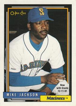 #411 Mike Jackson - San Francisco Giants - 1992 O-Pee-Chee Baseball