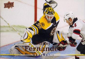 #411 Manny Fernandez - Boston Bruins - 2007-08 Upper Deck Hockey