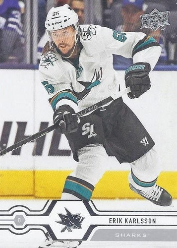 #411 Erik Karlsson - San Jose Sharks - 2019-20 Upper Deck Hockey