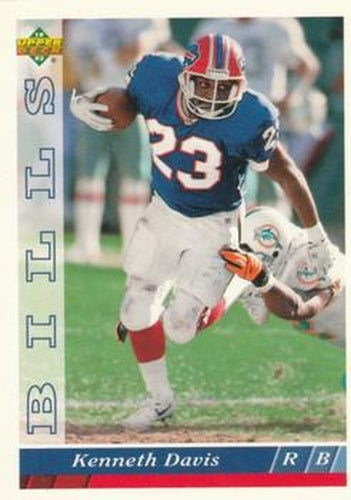 #411 Kenneth Davis - Buffalo Bills - 1993 Upper Deck Football